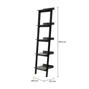 ESTANTE 48 CM X 1,85 M HANNA - PRETO/MUSGO - Foto 5