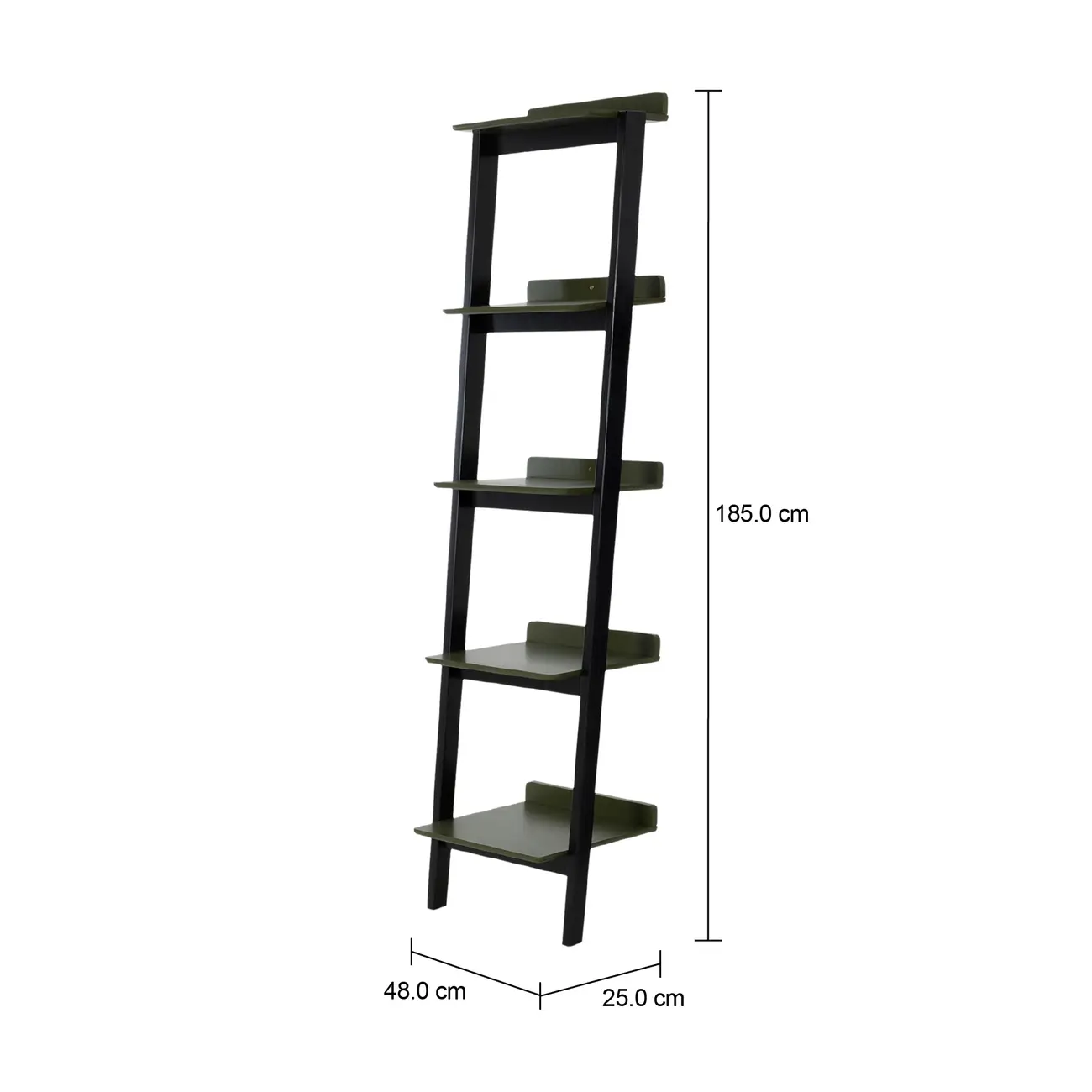 ESTANTE 48 CM X 1,85 M HANNA - PRETO/MUSGO - Foto 5