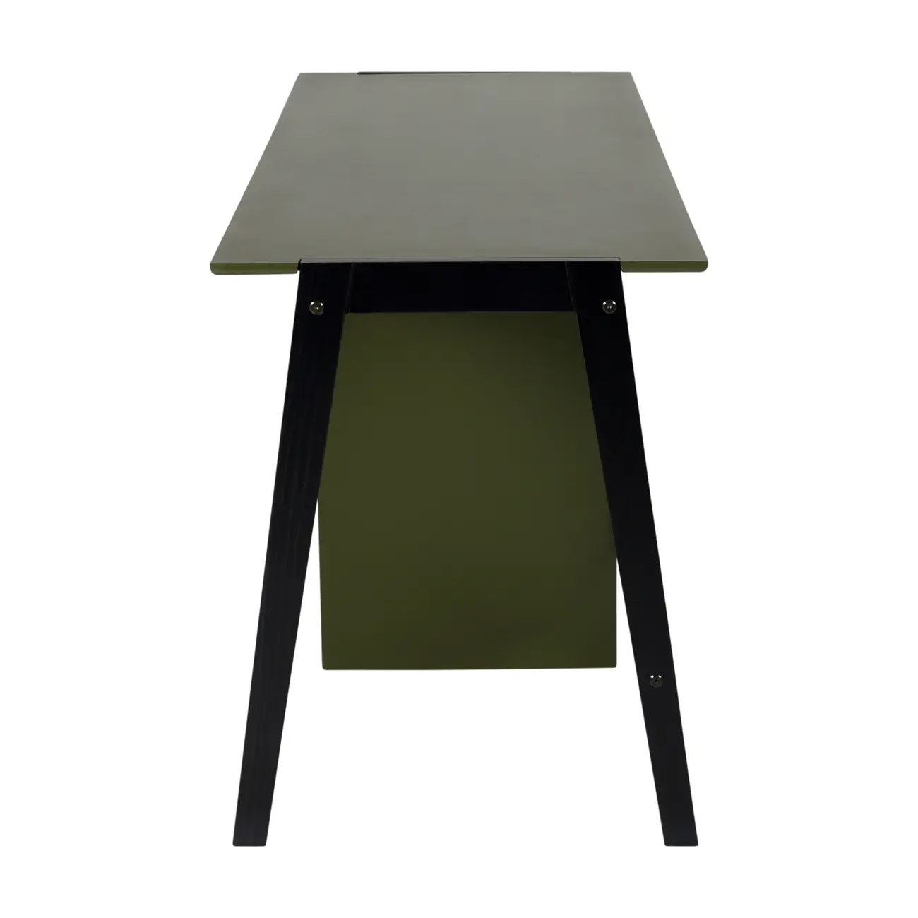 ESTAÇÃO DE TRABALHO DUPLA 1 GAVETA 1,80 M X 60 CM HANNA - PRETO/MUSGO - Foto 4