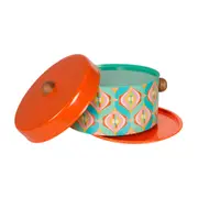 PORTA BOLO COM TAMPA COZINHA ENCANTADA DA RAÍZA COSTA - LARANJA/MULTICOR - Foto 2