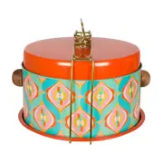 PORTA BOLO COM TAMPA COZINHA ENCANTADA DA RAÍZA COSTA - LARANJA/MULTICOR - Foto 4