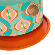 PORTA BOLO COM TAMPA COZINHA ENCANTADA DA RAÍZA COSTA - LARANJA/MULTICOR - Foto 6
