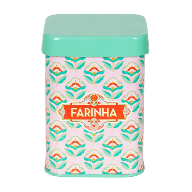 POTE FARINHA 1 L COZINHA ENCANTADA DA RAÍZA COSTA - VERDE/MULTICOR - Foto 1