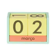 CALENDÁRIO MESA FLUKE - SORBET MENTA/CORES CALEIDOCOLOR - Foto 1