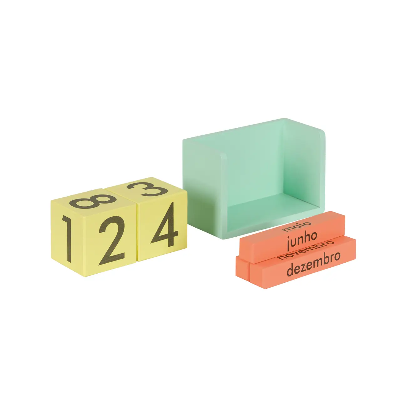 CALENDÁRIO MESA FLUKE - SORBET MENTA/CORES CALEIDOCOLOR - Foto 3