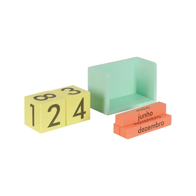 CALENDÁRIO MESA FLUKE - SORBET MENTA/CORES CALEIDOCOLOR - Foto 3