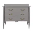 GRIS BRULÉ - CÔMODA 3 GAVETAS 90 CM X 50 CM REGENCE