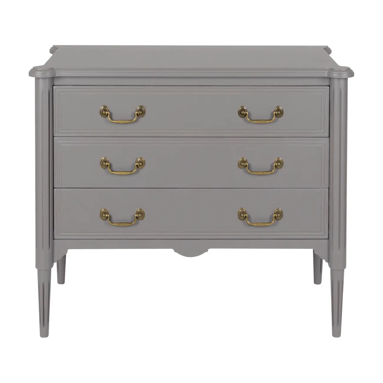 CÔMODA 3 GAVETAS 90 CM X 50 CM REGENCE - GRIS BRULÉ - Foto 1
