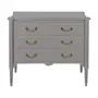 GRIS BRULÉ - CÔMODA 3 GAVETAS 90 CM X 50 CM REGENCE