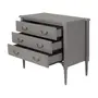 CÔMODA 3 GAVETAS 90 CM X 50 CM REGENCE - GRIS BRULÉ - Foto 3