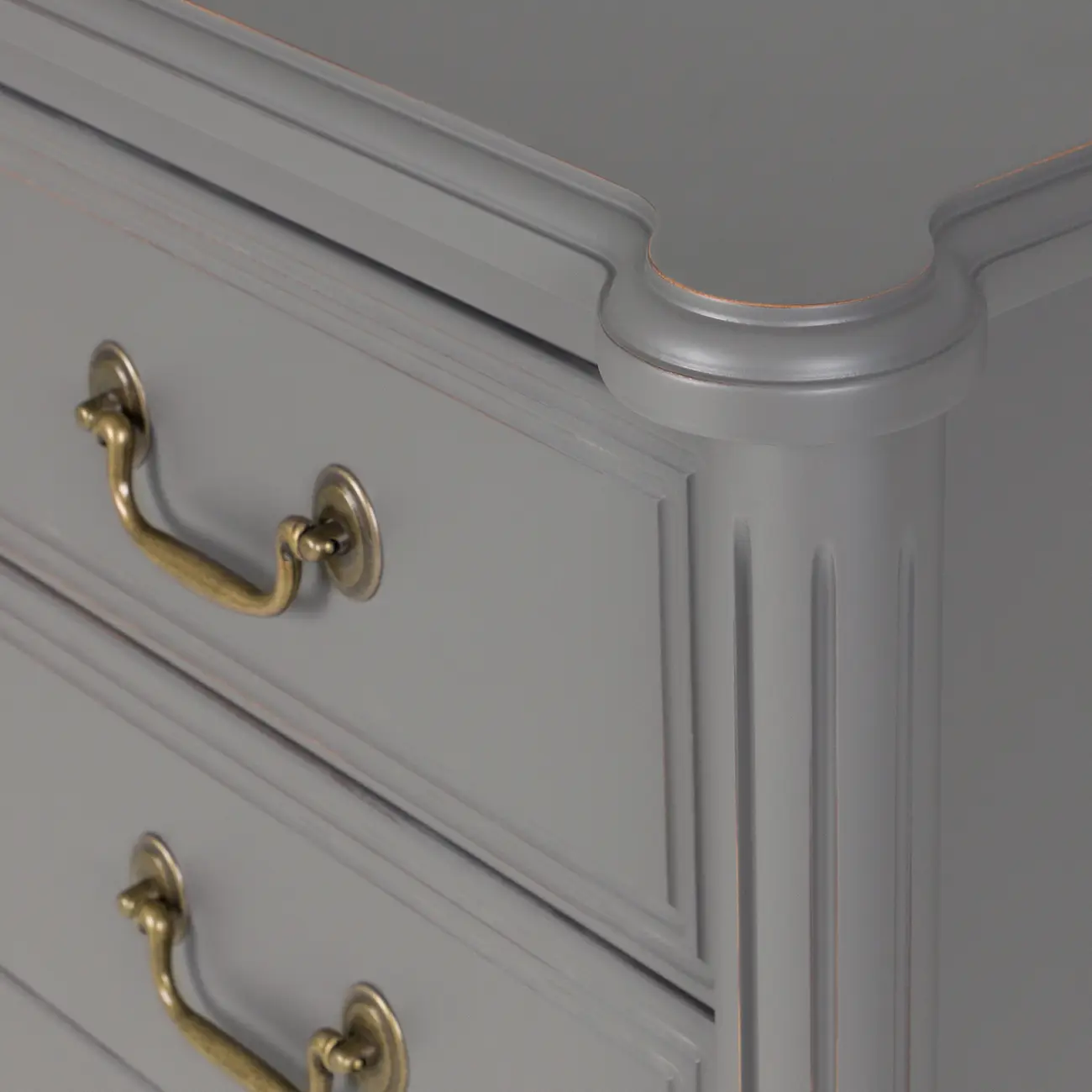 CÔMODA 3 GAVETAS 90 CM X 50 CM REGENCE - GRIS BRULÉ - Foto 6