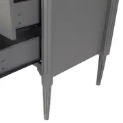 CÔMODA 3 GAVETAS 90 CM X 50 CM REGENCE - GRIS BRULÉ - Foto 7