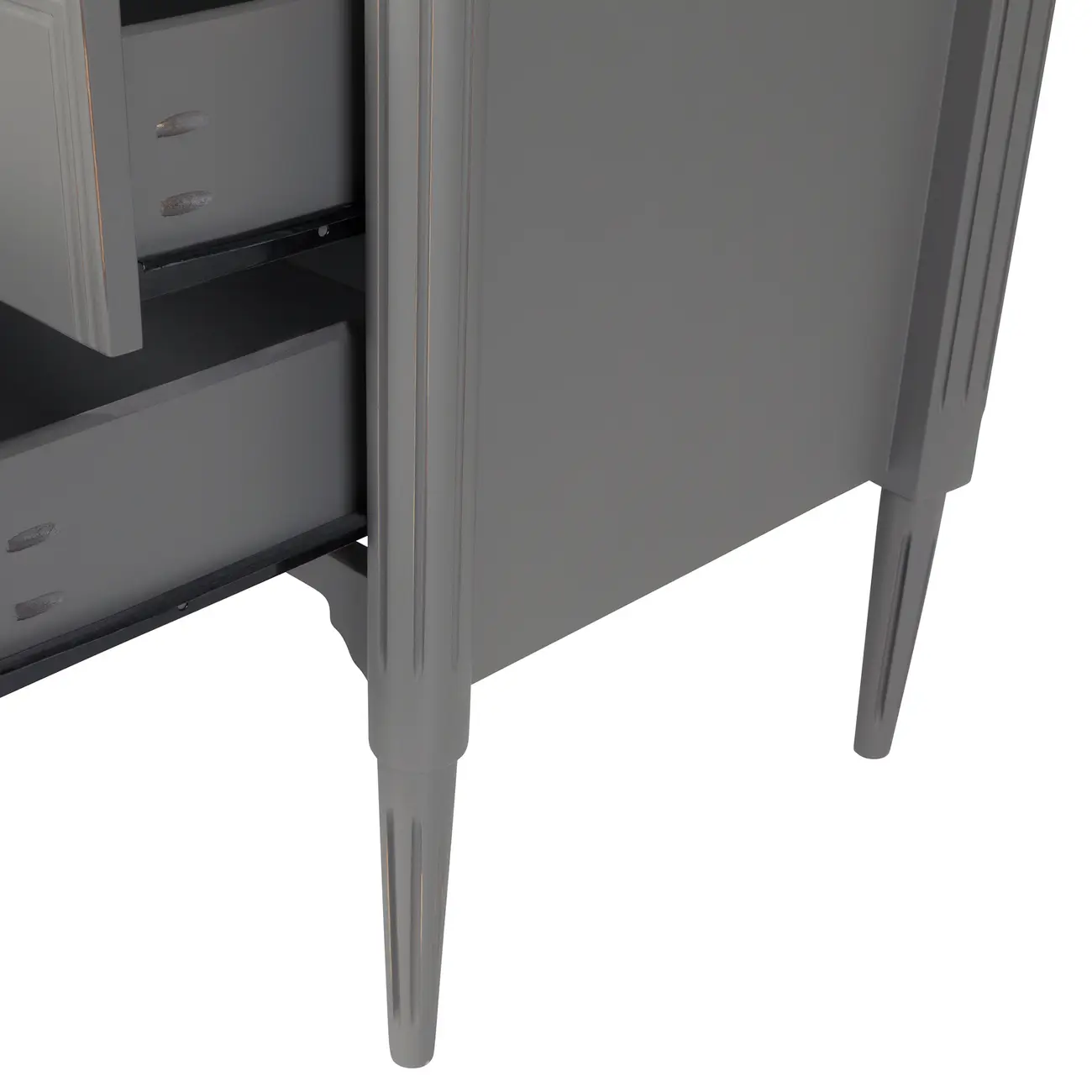 CÔMODA 3 GAVETAS 90 CM X 50 CM REGENCE - GRIS BRULÉ - Foto 7