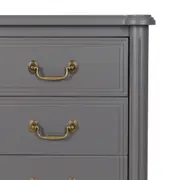 CÔMODA 3 GAVETAS 90 CM X 50 CM REGENCE - GRIS BRULÉ - Foto 8