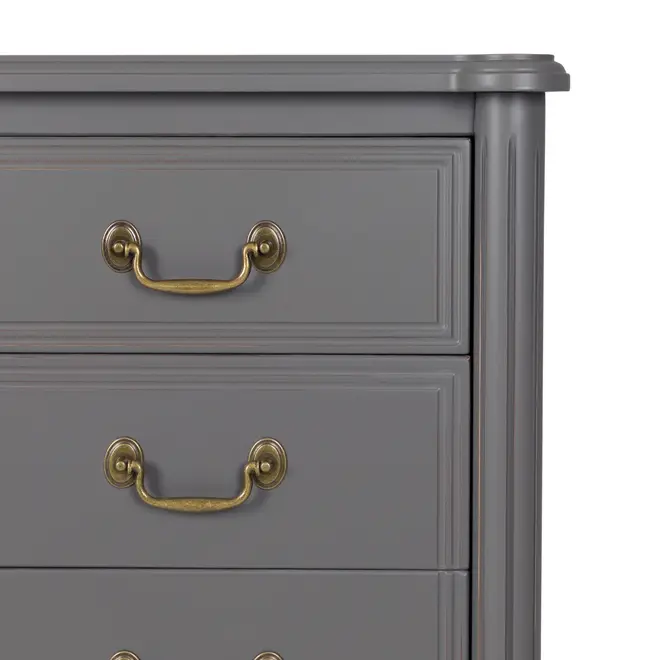 CÔMODA 3 GAVETAS 90 CM X 50 CM REGENCE - GRIS BRULÉ - Foto 8