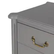 CÔMODA 3 GAVETAS 90 CM X 50 CM REGENCE - GRIS BRULÉ - Foto 9