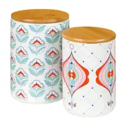 POTE HERMÉTICO 1,2 L COZINHA ENCANTADA DA RAÍZA COSTA - MULTICOR/BAMBU - Foto 4