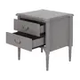 MESA DE CABECEIRA 2 GAVETAS REGENCE - GRIS BRULÉ - Foto 3