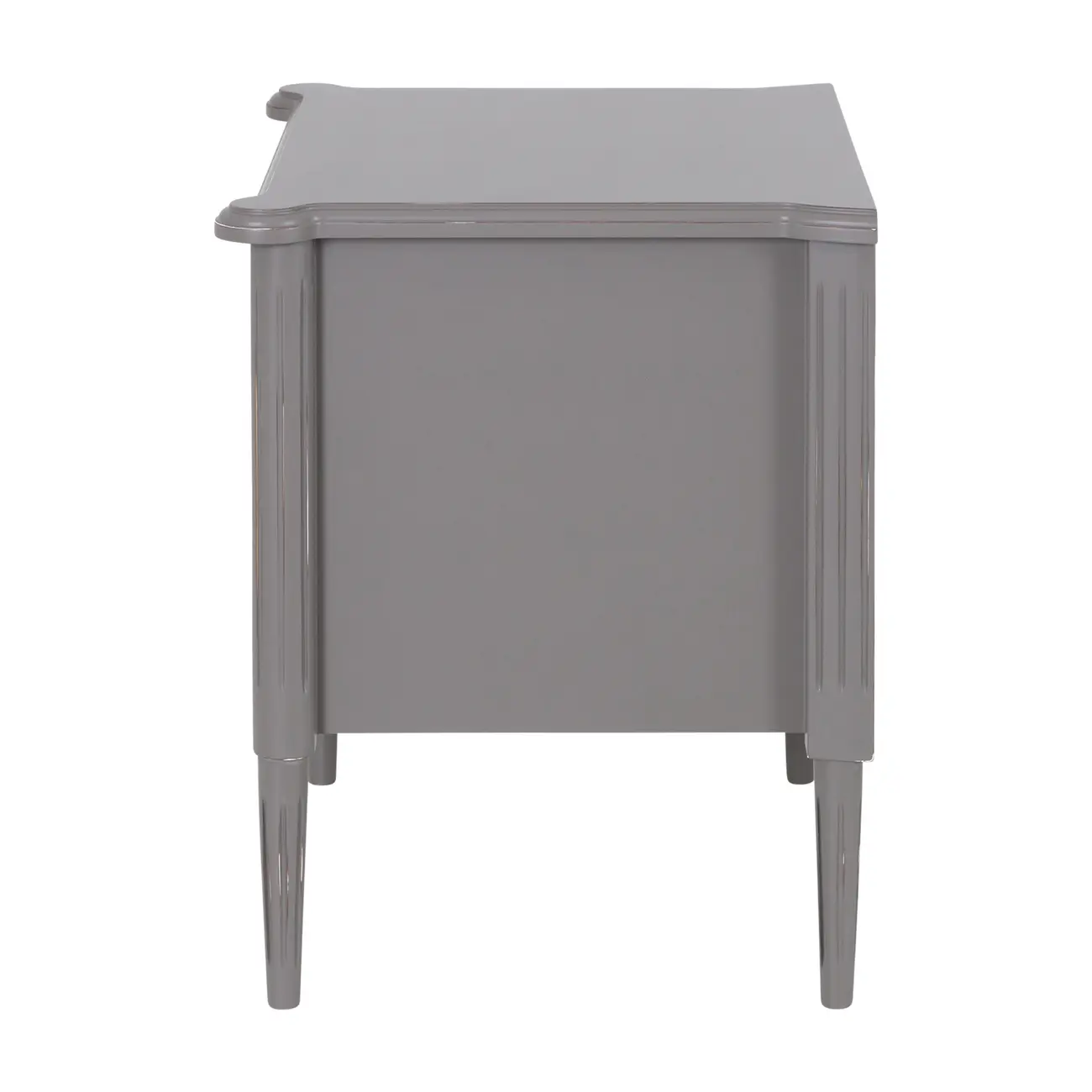 MESA DE CABECEIRA 2 GAVETAS REGENCE - GRIS BRULÉ - Foto 4