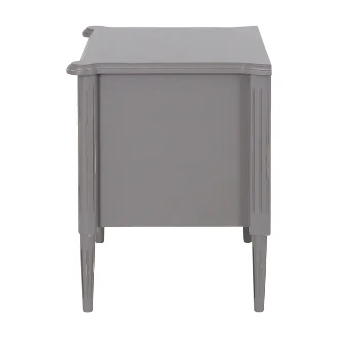 MESA DE CABECEIRA 2 GAVETAS REGENCE - GRIS BRULÉ - Foto 4