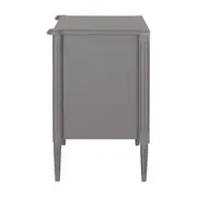 MESA DE CABECEIRA ALTA 2 GAVETAS REGENCE - GRIS BRULÉ - Foto 4