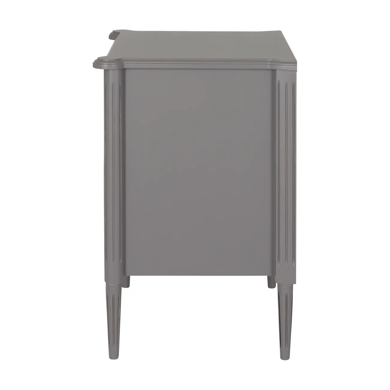 MESA DE CABECEIRA ALTA 2 GAVETAS REGENCE - GRIS BRULÉ - Foto 4