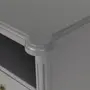MESA DE CABECEIRA ALTA 2 GAVETAS REGENCE - GRIS BRULÉ - Foto 6