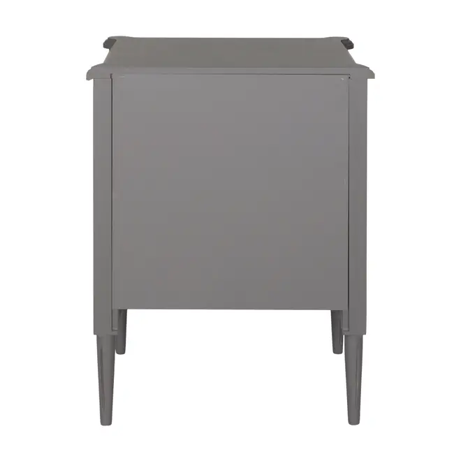 MESA DE CABECEIRA ALTA 2 GAVETAS REGENCE - GRIS BRULÉ - Foto 10