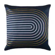 ALMOFADA 44 CM X 44 CM KARESANSUI - GALAXY BLUE/AREIA - Foto 2