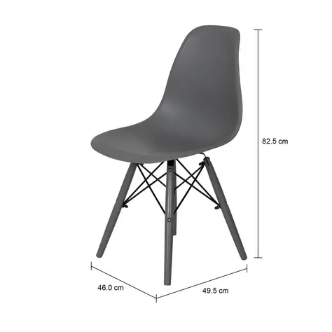 Imagem com medidas do produto CADEIRA DE COZINHA EASY COLOR