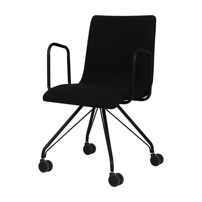 TUBIX CADEIRA HOME OFFICE - PRETO/PRETO - Foto 1