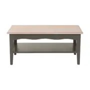 MESA DE CENTRO 80 CM X 45 CM PROVENCE - GRIS BRULÉ/ PATINA PROVENÇAL - Foto 1