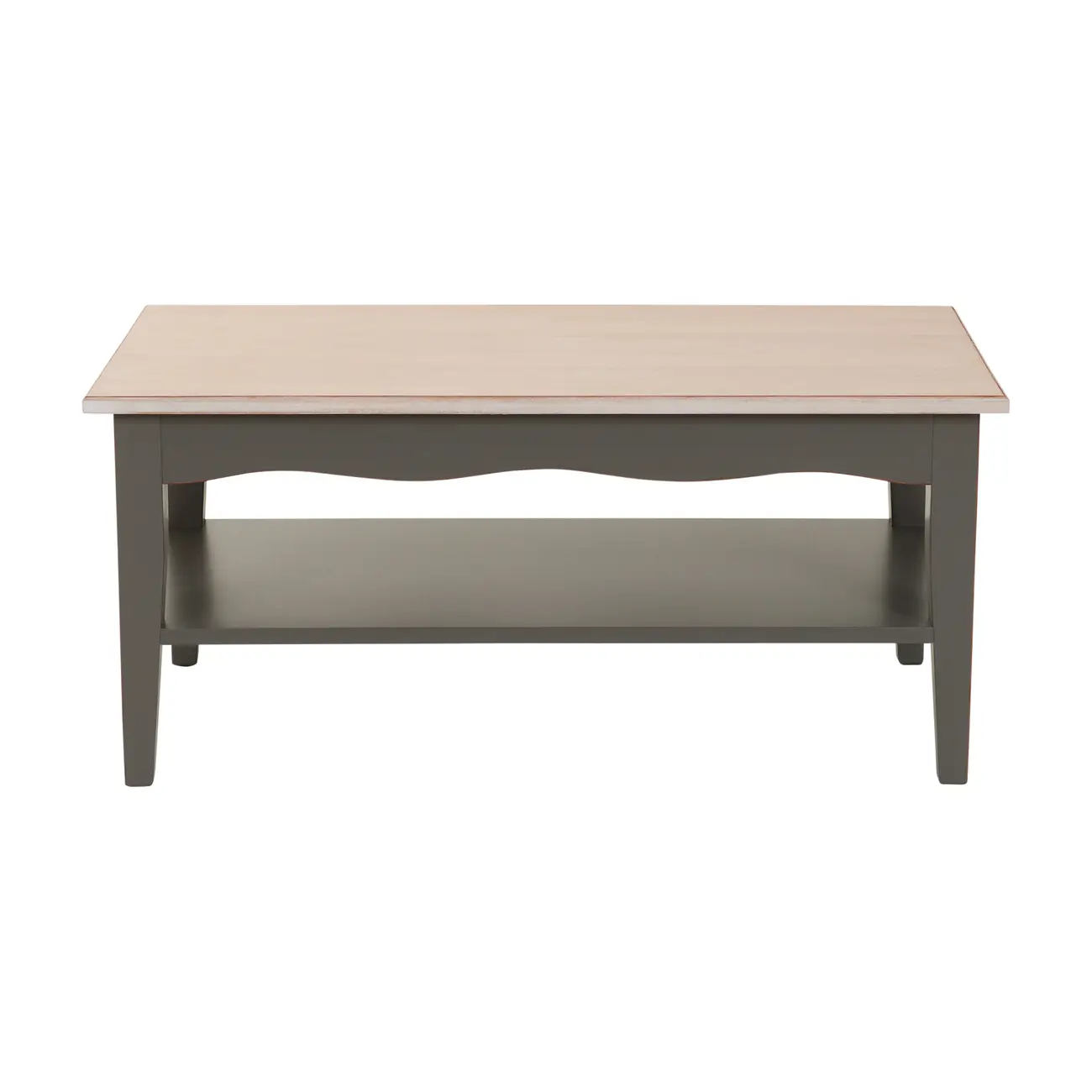 MESA DE CENTRO 80 CM X 45 CM PROVENCE - GRIS BRULÉ/ PATINA PROVENÇAL - Foto 1