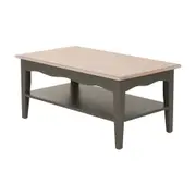 MESA DE CENTRO 80 CM X 45 CM PROVENCE - GRIS BRULÉ/ PATINA PROVENÇAL - Foto 2