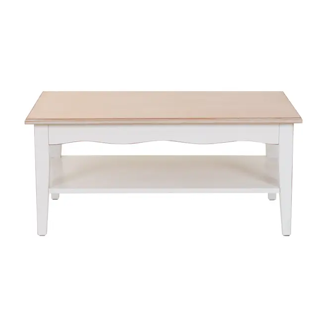 MESA DE CENTRO 80 CM X 45 CM PROVENCE - BRANCO PROVENCE/PATINA PROVENÇAL - Foto 1