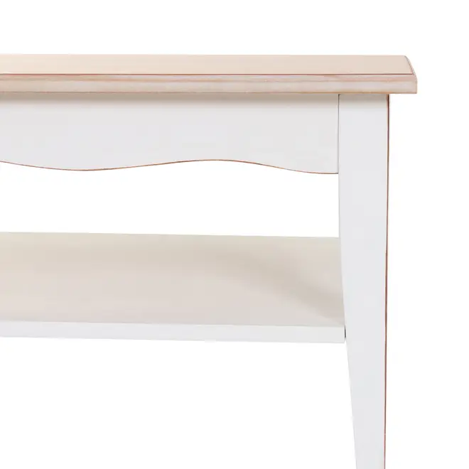 MESA DE CENTRO 80 CM X 45 CM PROVENCE - BRANCO PROVENCE/PATINA PROVENÇAL - Foto 5