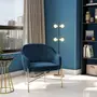 POLTRONA DAISY - OURO/GALAXY BLUE - Foto 8