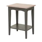 PROVENCE MESA LATERAL 45 CM X 35 CM - GRIS BRULÉ/ PATINA PROVENÇAL - Foto 1