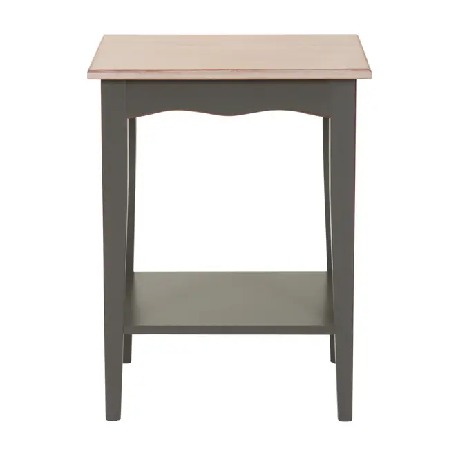 PROVENCE MESA LATERAL 45 CM X 35 CM - GRIS BRULÉ/ PATINA PROVENÇAL - Foto 2