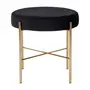 PUFF REDONDO 48 CM DAISY - OURO/PRETO - Foto 2