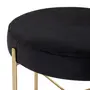 PUFF REDONDO 48 CM DAISY - OURO/PRETO - Foto 3