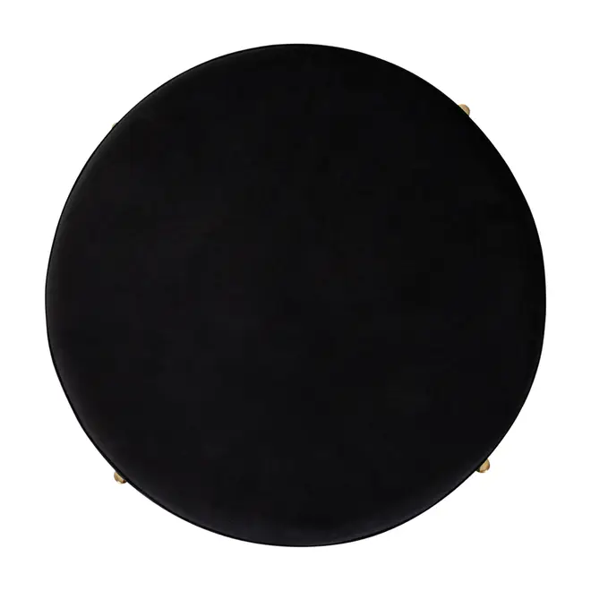 PUFF REDONDO 48 CM DAISY - OURO/PRETO - Foto 4