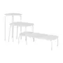 MESA LATERAL CONJUNTO COM 3 PEÇAS TRIGÊMEAS - BRANCO/BRANCO - Foto 2