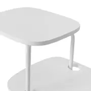 MESA LATERAL CONJUNTO COM 3 PEÇAS TRIGÊMEAS - BRANCO/BRANCO - Foto 5