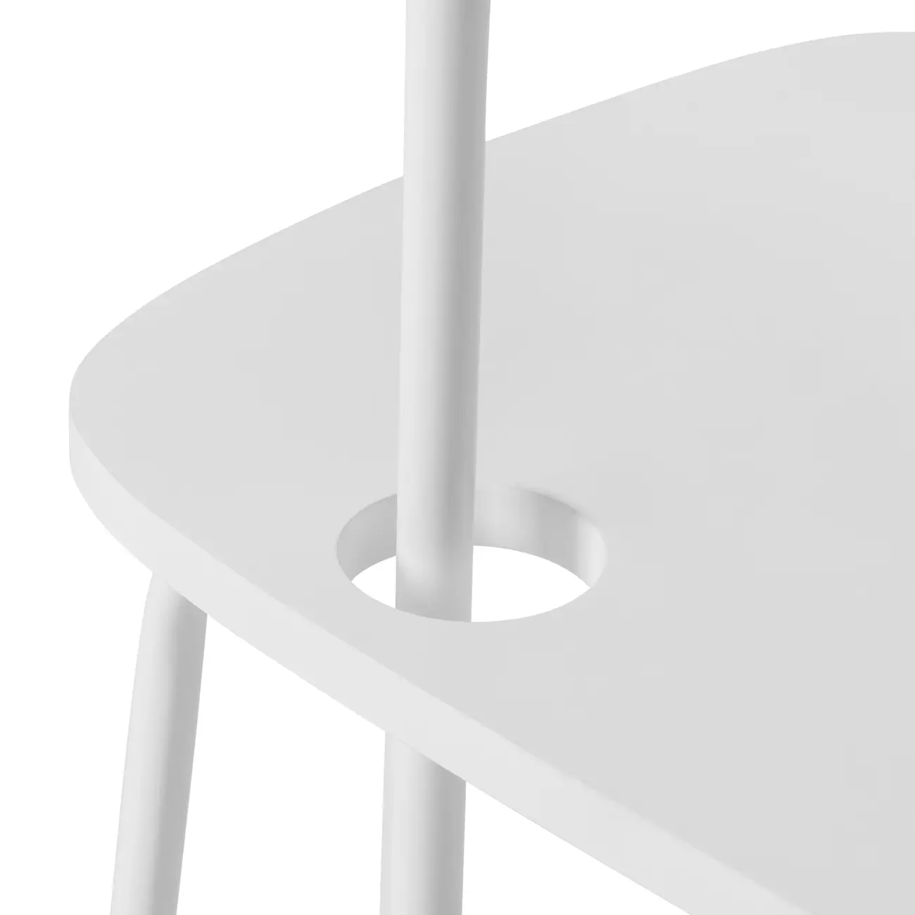 MESA LATERAL CONJUNTO COM 3 PEÇAS TRIGÊMEAS - BRANCO/BRANCO - Foto 7