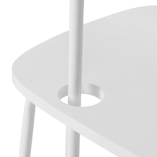 MESA LATERAL CONJUNTO COM 3 PEÇAS TRIGÊMEAS - BRANCO/BRANCO - Foto 7