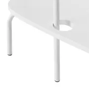 MESA LATERAL CONJUNTO COM 3 PEÇAS TRIGÊMEAS - BRANCO/BRANCO - Foto 8