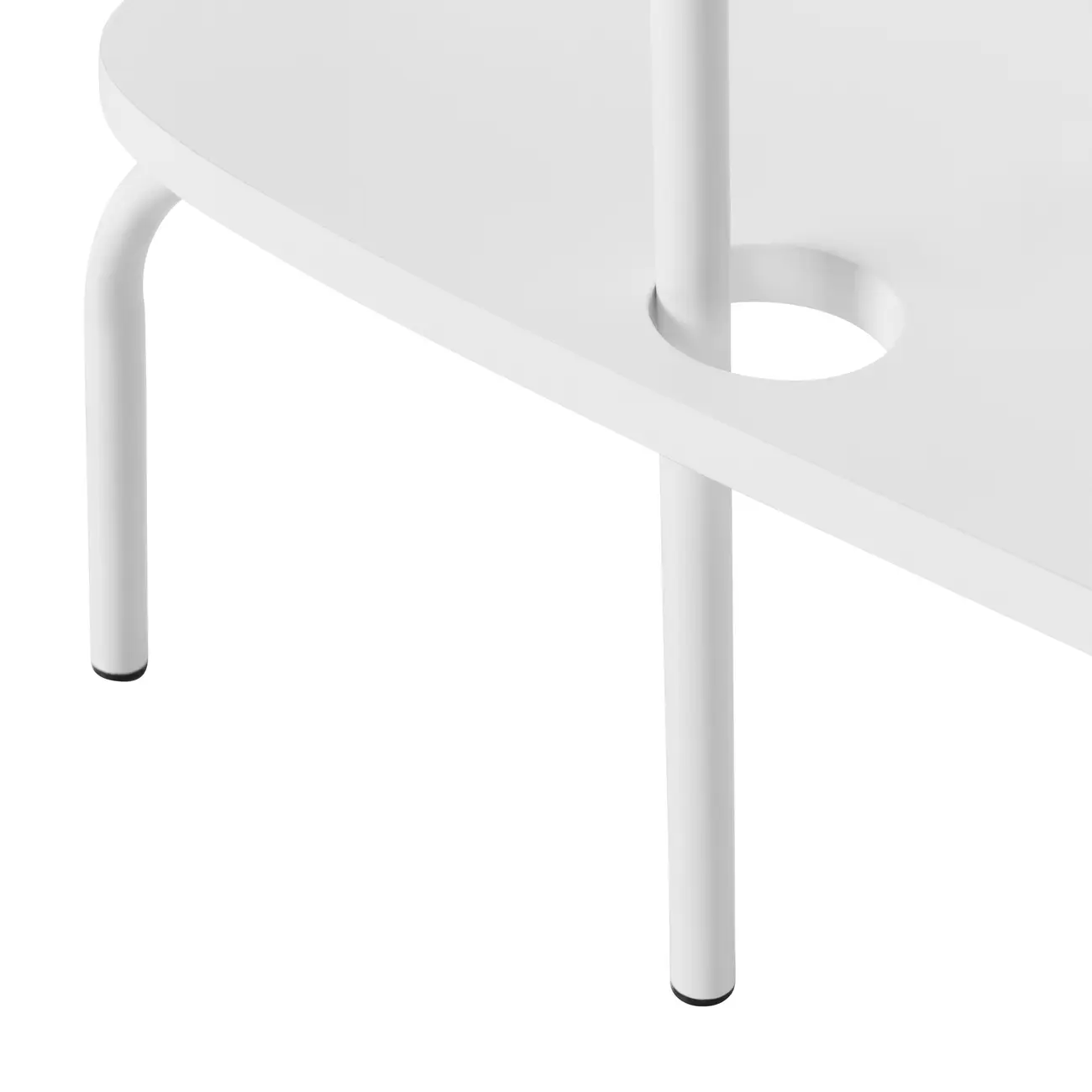 MESA LATERAL CONJUNTO COM 3 PEÇAS TRIGÊMEAS - BRANCO/BRANCO - Foto 8