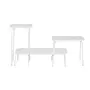 MESA LATERAL CONJUNTO COM 3 PEÇAS TRIGÊMEAS - BRANCO/BRANCO - Foto 9