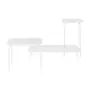 MESA LATERAL CONJUNTO COM 3 PEÇAS TRIGÊMEAS - BRANCO/BRANCO - Foto 11